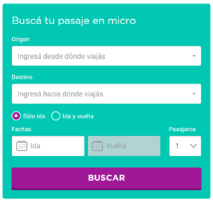 Buscador de pasajes
